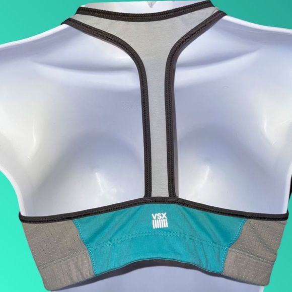 Victoria’s Secret VSX Front Zip Sports Bra Size Large - Picture 4 of 5